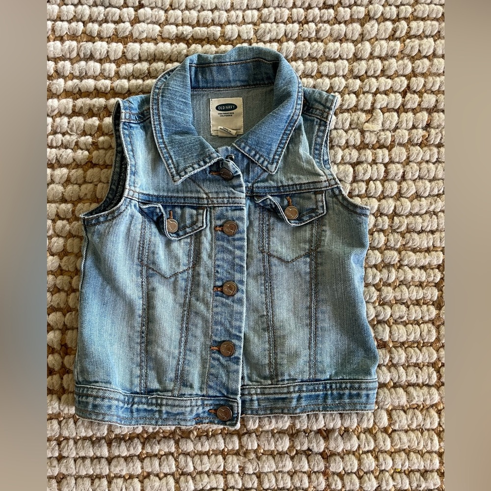 Old Navy Kids Light Blue Denim Vest